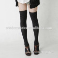 High quality custom black over knee women bamboo socks